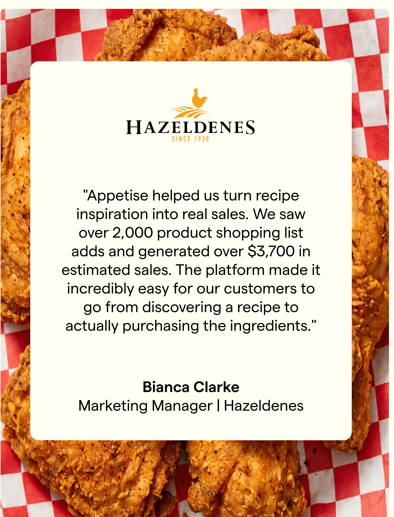 Fried chicken on red and white paper